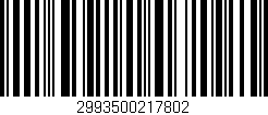 Código de barras (EAN, GTIN, SKU, ISBN): '2993500217802'