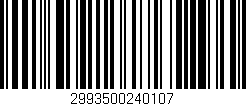 Código de barras (EAN, GTIN, SKU, ISBN): '2993500240107'
