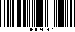 Código de barras (EAN, GTIN, SKU, ISBN): '2993500248707'