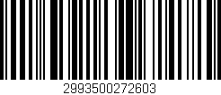 Código de barras (EAN, GTIN, SKU, ISBN): '2993500272603'