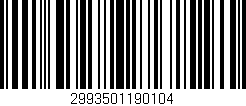 Código de barras (EAN, GTIN, SKU, ISBN): '2993501190104'