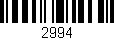 Código de barras (EAN, GTIN, SKU, ISBN): '2994'