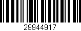 Código de barras (EAN, GTIN, SKU, ISBN): '29944917'