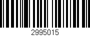 Código de barras (EAN, GTIN, SKU, ISBN): '2995015'