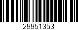 Código de barras (EAN, GTIN, SKU, ISBN): '29951353'