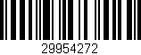 Código de barras (EAN, GTIN, SKU, ISBN): '29954272'