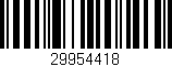 Código de barras (EAN, GTIN, SKU, ISBN): '29954418'