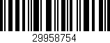 Código de barras (EAN, GTIN, SKU, ISBN): '29958754'