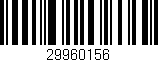 Código de barras (EAN, GTIN, SKU, ISBN): '29960156'