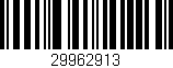 Código de barras (EAN, GTIN, SKU, ISBN): '29962913'
