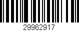 Código de barras (EAN, GTIN, SKU, ISBN): '29962917'