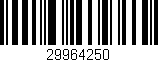 Código de barras (EAN, GTIN, SKU, ISBN): '29964250'