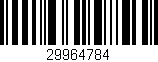 Código de barras (EAN, GTIN, SKU, ISBN): '29964784'