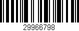 Código de barras (EAN, GTIN, SKU, ISBN): '29966798'