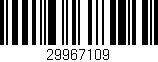 Código de barras (EAN, GTIN, SKU, ISBN): '29967109'