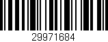 Código de barras (EAN, GTIN, SKU, ISBN): '29971684'