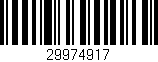 Código de barras (EAN, GTIN, SKU, ISBN): '29974917'