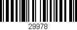 Código de barras (EAN, GTIN, SKU, ISBN): '29978'