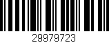 Código de barras (EAN, GTIN, SKU, ISBN): '29979723'