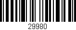 Código de barras (EAN, GTIN, SKU, ISBN): '29980'