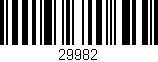 Código de barras (EAN, GTIN, SKU, ISBN): '29982'