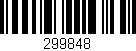 Código de barras (EAN, GTIN, SKU, ISBN): '299848'