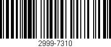 Código de barras (EAN, GTIN, SKU, ISBN): '2999-7310'