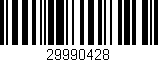 Código de barras (EAN, GTIN, SKU, ISBN): '29990428'