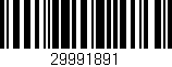 Código de barras (EAN, GTIN, SKU, ISBN): '29991891'