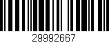 Código de barras (EAN, GTIN, SKU, ISBN): '29992667'