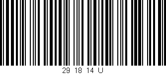 Código de barras (EAN, GTIN, SKU, ISBN): '29_18_14_U'