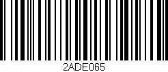 Código de barras (EAN, GTIN, SKU, ISBN): '2ADE065'