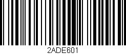 Código de barras (EAN, GTIN, SKU, ISBN): '2ADE601'