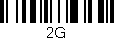 Código de barras (EAN, GTIN, SKU, ISBN): '2G'