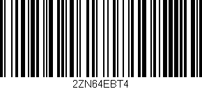 Código de barras (EAN, GTIN, SKU, ISBN): '2ZN64EBT4'