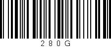 Código de barras (EAN, GTIN, SKU, ISBN): '2_8_0_G'