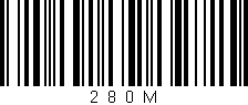 Código de barras (EAN, GTIN, SKU, ISBN): '2_8_0_M'
