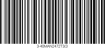 Código de barras (EAN, GTIN, SKU, ISBN): '3-40MAN2472T3(3'