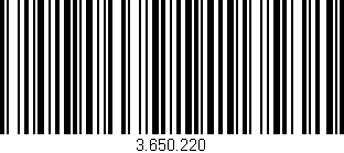 Código de barras (EAN, GTIN, SKU, ISBN): '3.650.220'