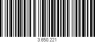 Código de barras (EAN, GTIN, SKU, ISBN): '3.650.221'