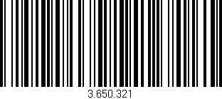 Código de barras (EAN, GTIN, SKU, ISBN): '3.650.321'