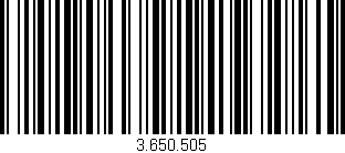 Código de barras (EAN, GTIN, SKU, ISBN): '3.650.505'