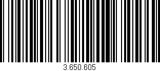 Código de barras (EAN, GTIN, SKU, ISBN): '3.650.605'