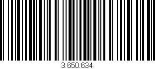 Código de barras (EAN, GTIN, SKU, ISBN): '3.650.634'
