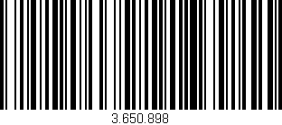 Código de barras (EAN, GTIN, SKU, ISBN): '3.650.898'