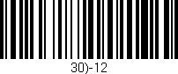 Código de barras (EAN, GTIN, SKU, ISBN): '30)-12'