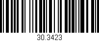 Código de barras (EAN, GTIN, SKU, ISBN): '30.3423'