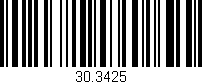 Código de barras (EAN, GTIN, SKU, ISBN): '30.3425'