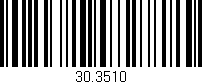 Código de barras (EAN, GTIN, SKU, ISBN): '30.3510'