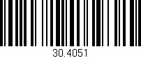 Código de barras (EAN, GTIN, SKU, ISBN): '30.4051'